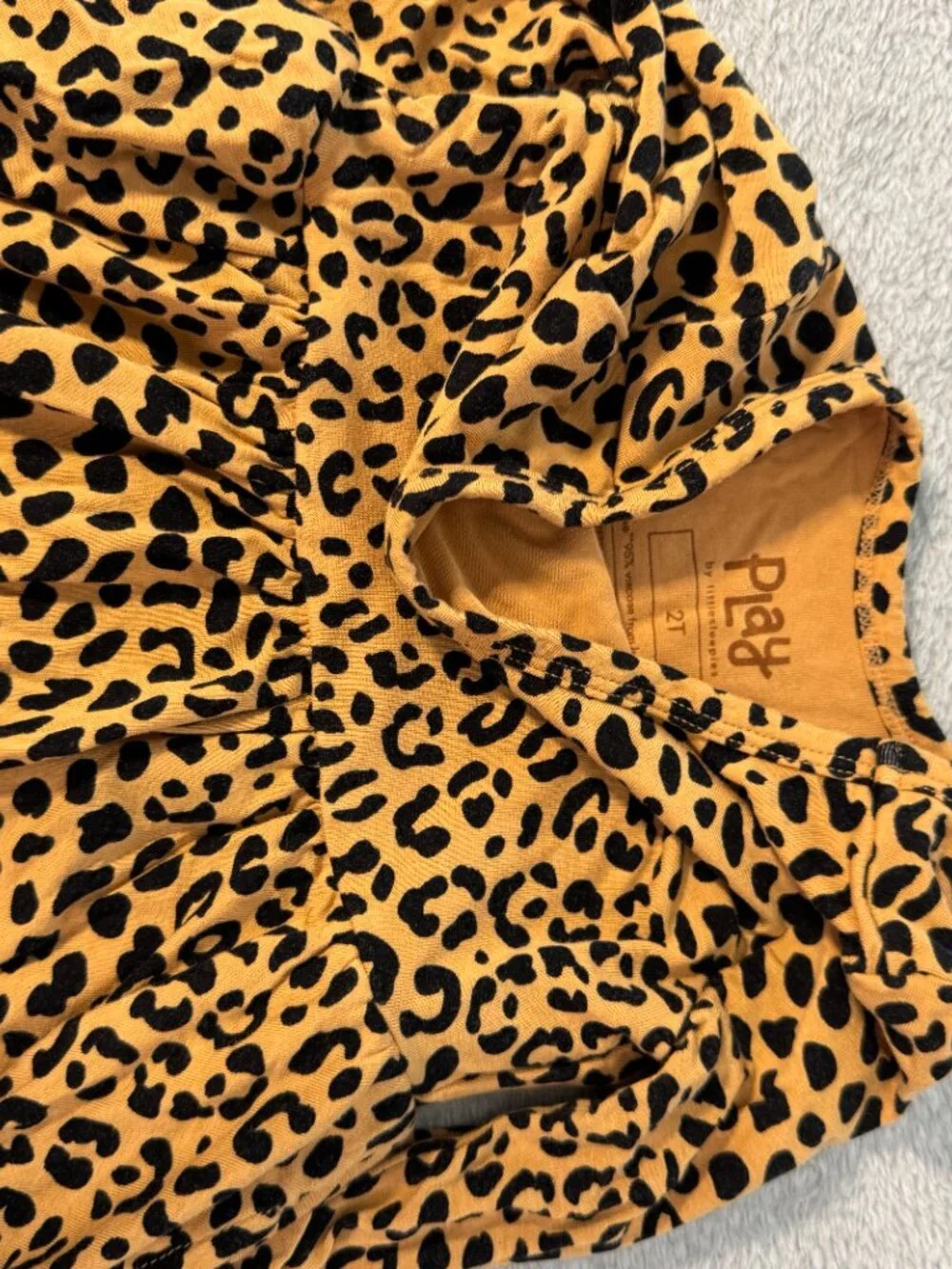 Little Sleepies Leopard Dress DISCONTINUED 12-18 Months